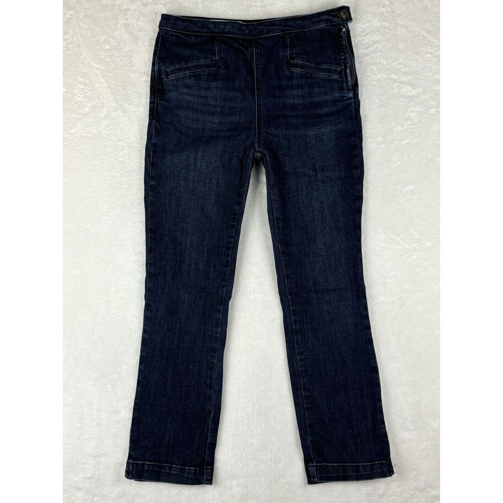 Anthropologie Jeans Womens 28 Pilcro High-Rise Denim Leggings Jeggings Side Zip